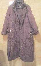 Doudoune marron longue, avec