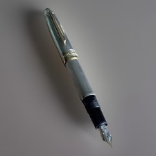 Stylo plume MONTBLANC Meistertuck Solitaire 146 argent massif 925 SILVER PEN