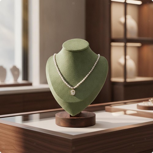 Buste présentoir bijoux - à, en