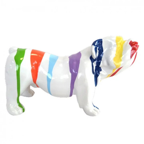 Statue résine bouledogue - statue, en