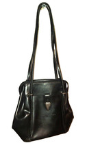 Magnifique Sac à Main Cabas Lancaster en Cuir Noir Vintage Bag Idéal Cadeau Noël