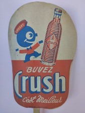 Eventail publicitaire orange