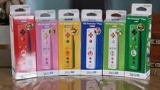 6 Manettes Wii Remote Plus Mario Luigi Peach Bowser Toad Yoshi Collector Édition
