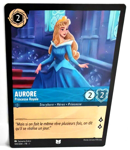 Carte disney lorcana aurore - disney,