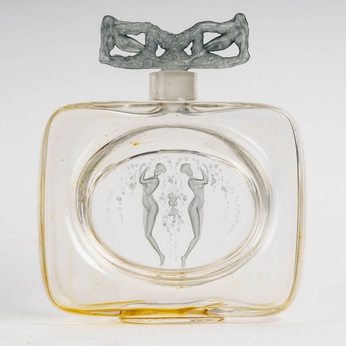 Flacon deux figurines verre - flacon,