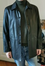 ELEGANZA VESTE HOMME EN CUIR NOIR ELEGANZA LEATHER WEAR TAILLE L (BLACK LEATHER)