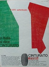 PUBLICITE PNEU RADIAL PIRELLI CINTURATO DRAPEAU ITALIE DE 1969 FRENCH AD PUB