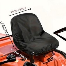 Housse de siège noire imperméable pour sièges tondeuse autoportée et tracteu