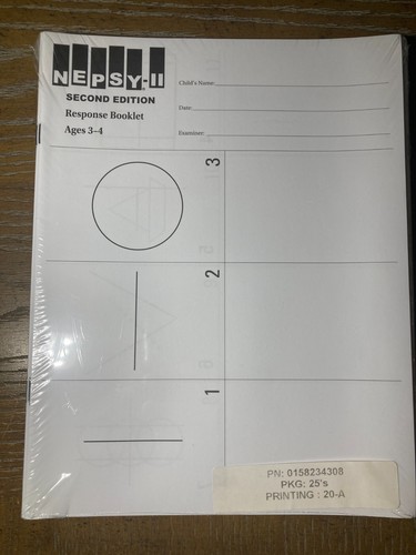 Nepsy response booklets - nepsy-ii,