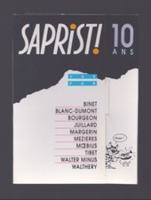 MINI PORTFOLIO SAPRISTI ! 10 ANS . 1994 . 1000EX. . MOEBIUS / MARGERIN ( ED )