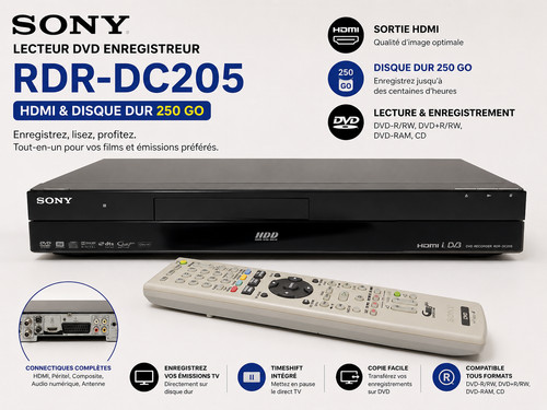 Sony rdr dc205 - rdr-dc205, enregistreur