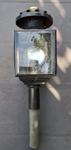 Lampe calèche côté verre