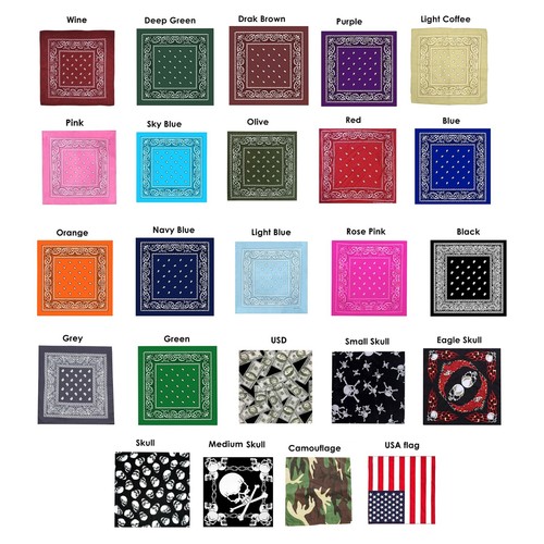 Bandana paisley écharpe - bandana, de
