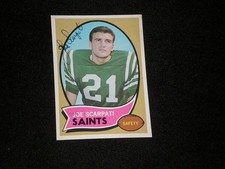 JOE SCARPATI 1970 TOPPS SIGNED