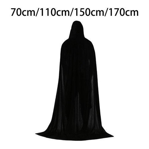 Goth velvet hooded - goth,