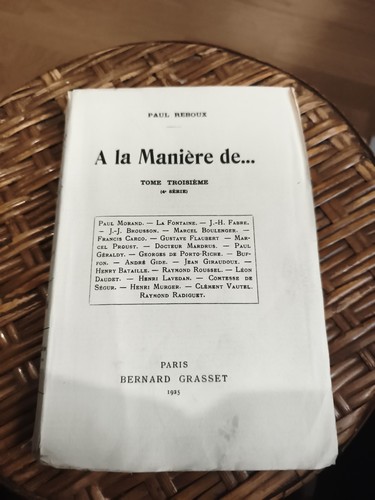 Paul reboux manière - reboux, À