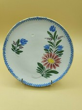 assiette coupe De moulin Signé Turlin  rameaux de fleurs 20 cm