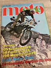 MOTO VERTE  62 SUZUKI 125 ER FANTIC RS 50 MONTESA Cota 247 Raid DAKAR TUNIS 79