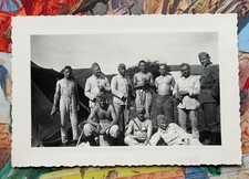 PHOTO WW2 SOLDATS ALLEMANDS WEHRMACHT EN TENUE LÉGÈRE ENTRAINEMENT 