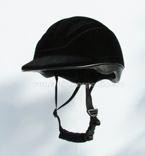 Casque D'Équitation Light Air Flock En Velours Floconné Superléger Et Aéré