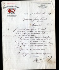 ANNECY (74) USINE / CHOCOLAT "CHOCOLATERIE D'ANNECY" en 1909