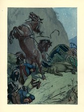 Auguste LEROUX . Casanova. l'accident ! trés beau