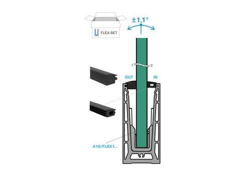 Set fixation verre - verre, epdm