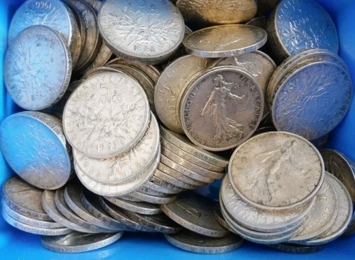 Pièces argent francs - argent,
