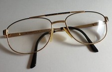 LE TANNEUR lunettes doré vintage 55/18 verres de vues