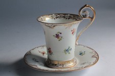 Ancienne tasse et sous-tasse Dresden Richard Klemm (1888/1916) (55953)