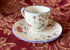 Tasse et soucoupe à café Nella Vieillard Faïence fine Bordeaux