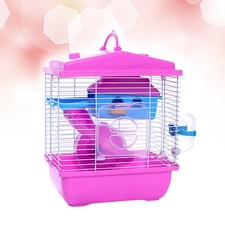  Chambre à coucher double couche Hamster Cage pour animaux domestiques Chambre à
