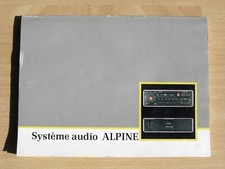 Notice autoradio K7 / CD ALPINE de Renault Safrane et Laguna,guide d'utilisation
