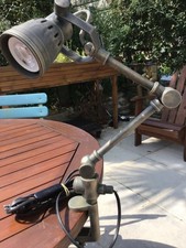 Lampe industrielle Chehoma deux bras acier vieilli