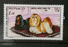 Monaco Timbre N°1232 Chien Lhassa Apso et Shin-Tzu / NEUF** / 1980
