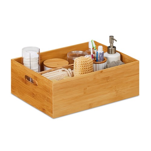Caisse rangement bambou casier