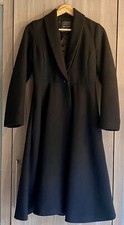 Manteau redingote noir Anne Fontaine - Taille 36