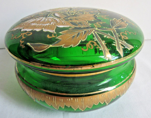 Bonbonnière art nouveau verre - bonbonnière,