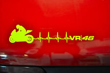  2 STICKERS FLUO VR 46  ROSSI