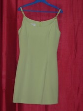 Robe HABILLEE BRETELLES FINES DECOLLETEE DOS NU Femme Taille 38 Verte clair