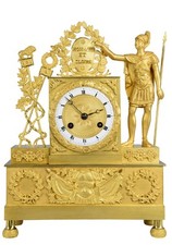 CAMILLUS Kaminuhr Empire clock bronze cartel horloge antique pendule uhren