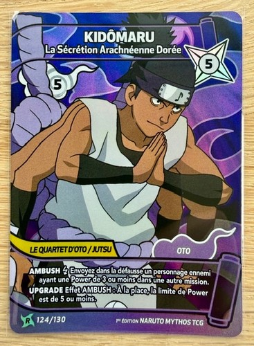 Carte naruto mythos tcg rare - carte,