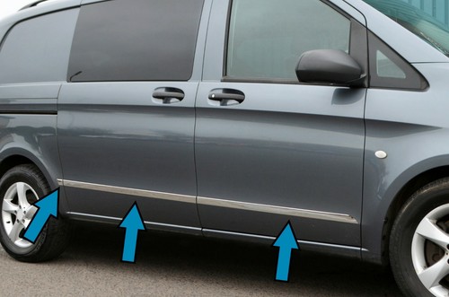 Portière chrome bordure set - portière,