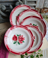 5 ANCIENNES ASSIETTES CREUSES DIGOIN CIBON