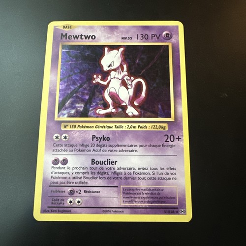 Carte pokémon mewtwo - pokémon,