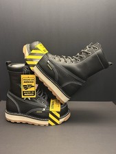 415 Black Steel Toe Zapato