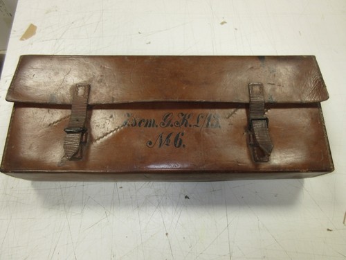 Superbe etui militaire cuir - etui, en