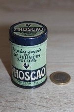 TRES RARE ANCIENNE PETITE BOITE ECHANTILLON PUB TOLE LITHO PHOSCAO