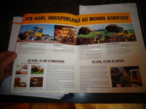 Ancien dépliant jcb - jcb, t.p