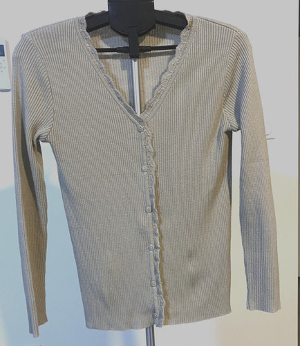 Gilet tricot côtelé marque